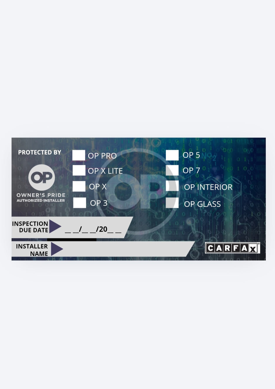 OP labels